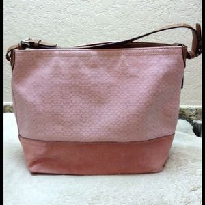 🚫SOLD🚫 Coach pink suede handbag