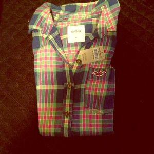 Brand new with tags Hollister flannel!