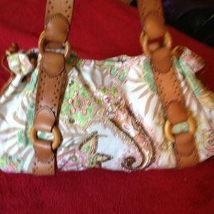 Fossil pastel colors purse