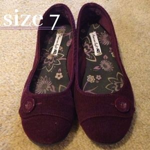 American eagle purple flats