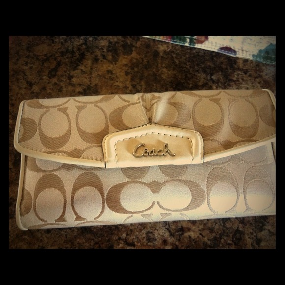 Coach checkbook wallet
