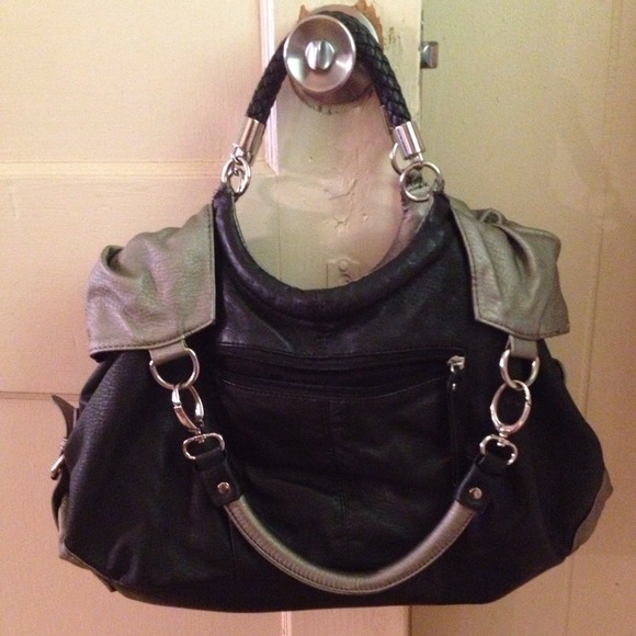 "TRADE" with "Trego69" Black and Gray Handbag