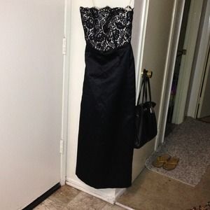 Black long party dress