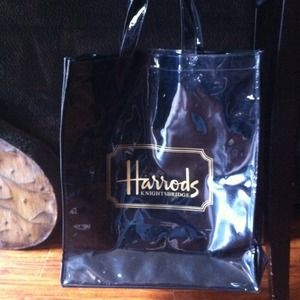 Black Harrods Large Shopping bag