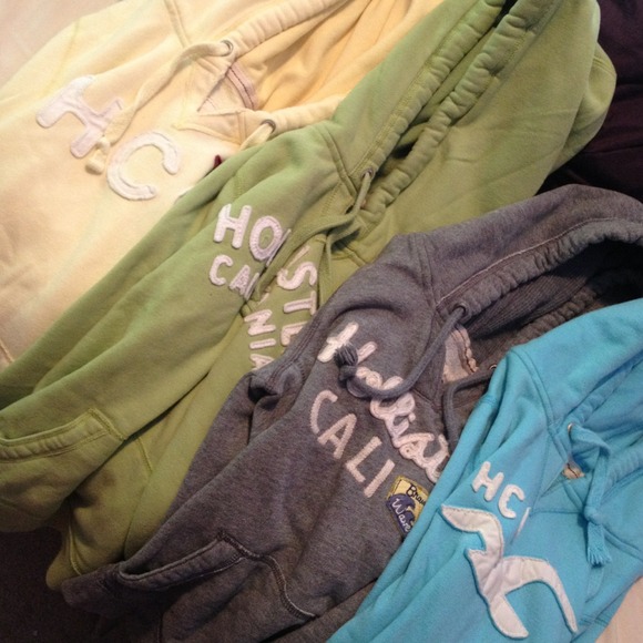 Hollister Sweaters - Four XS Hollister hoodies!