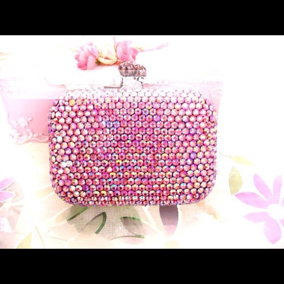 Hello Kitty "Handmade" Czech Crystal Clutch - Picture 3 of 3