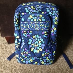 RESERVED!! Vera Bradley Laptop Backpack Indigo Pop