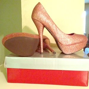 Angie's Red Muiti colored pumps