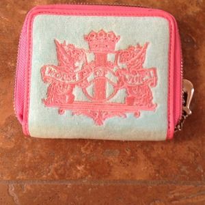 Pink/baby blue Juicy Couture wallet