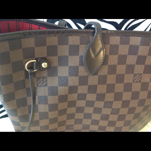 βSOLDβ. LOUIS VUITTON NEVERFULL MM on Damier Ebene - Picture 2 of 4