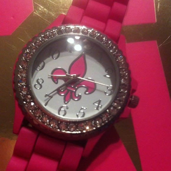 Pink rubber watch - Picture 2 of 2