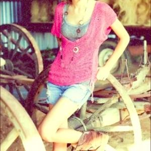 Hollister crocheted top