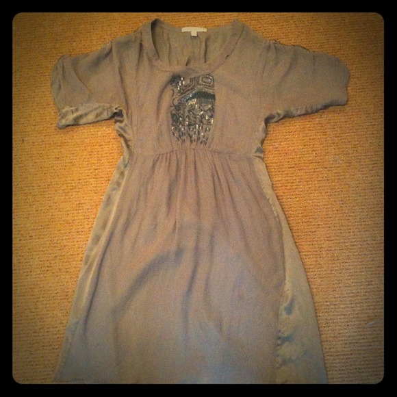 Silver & Grey Banana Republic Dress