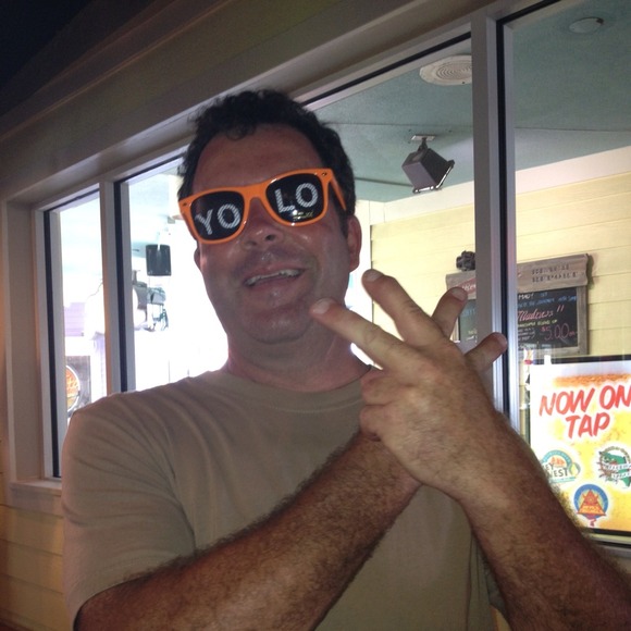 Orange "Yolo" Sunglasses - Picture 2 of 2