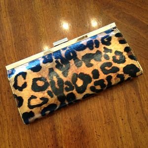 Leopard print wallet.