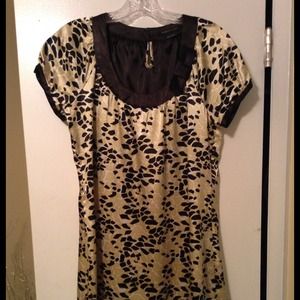 *SOLD* BGBG black, white and yellow silk dress