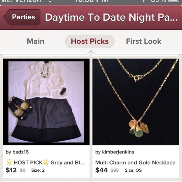 💋Host Pick💋Multi Charm and Gold Necklace - Picture 3 of 3