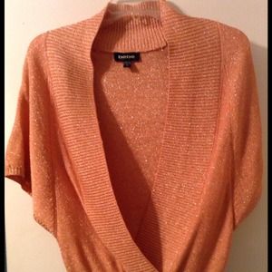 *SOLD* Bebe Peach Shimmer Sweater Top