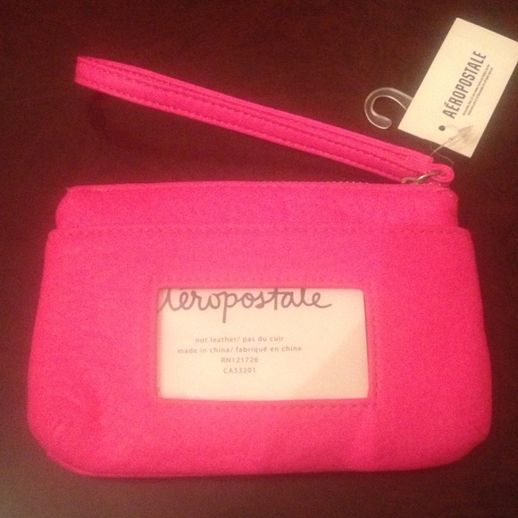 ****Sold Sold****Aeropostale Hot Pink Wristlet B - Picture 2 of 3