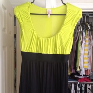 Green and black summer top!