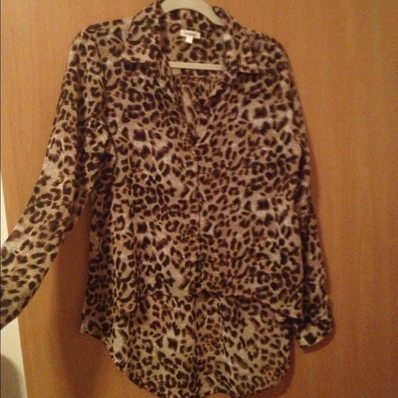 PRICE REDUCED! Cheetah Hi-lo Blouse