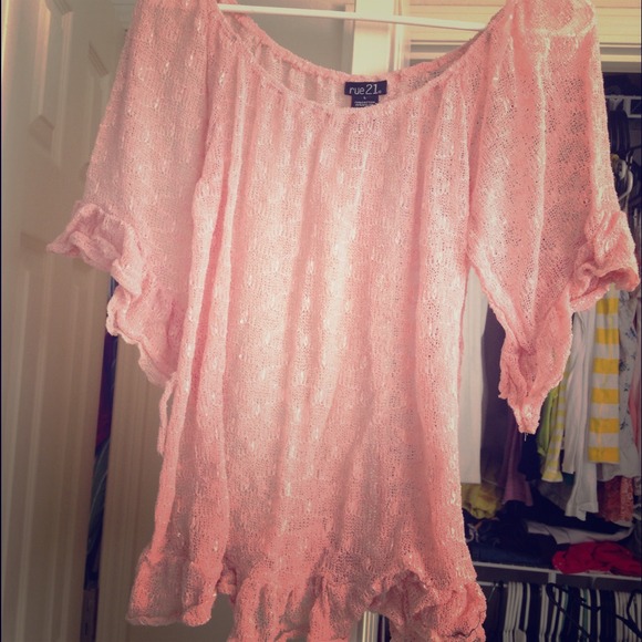 Sparkly pink top