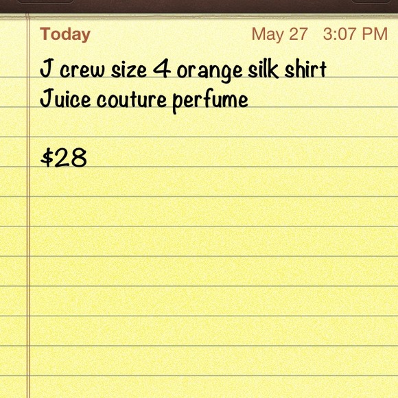 J crew top and juicy perfume