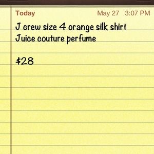 J crew top and juicy perfume