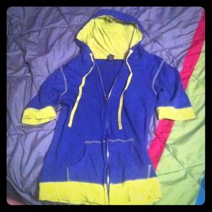 Electric Purple & Yellow 3/4 Jacket
