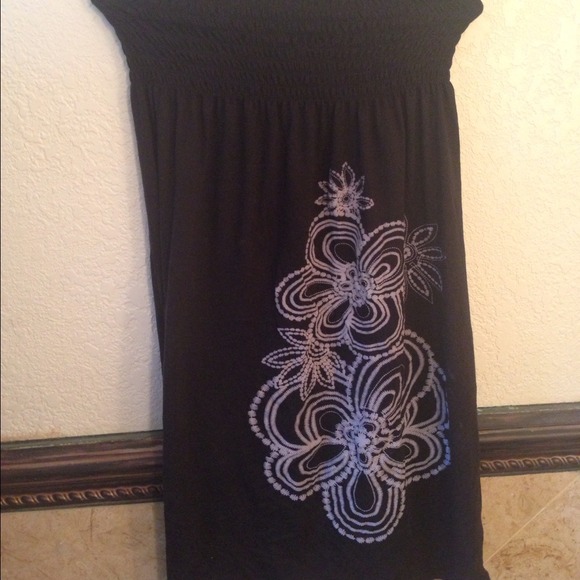 Black halter dress