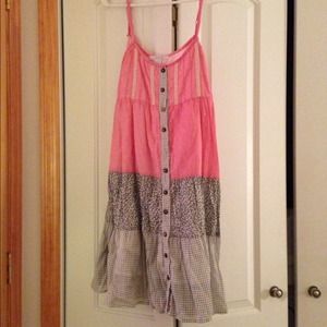 Pink/Gray Summer Dress
