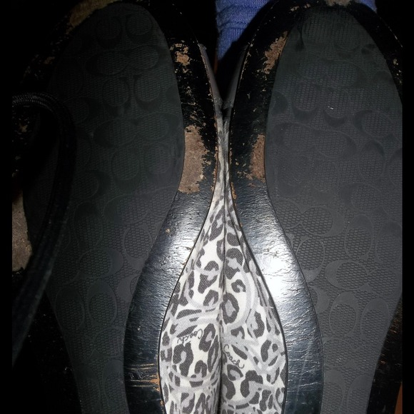 Coach Reagan Leopard Print Ocelot Flats - Picture 3 of 4