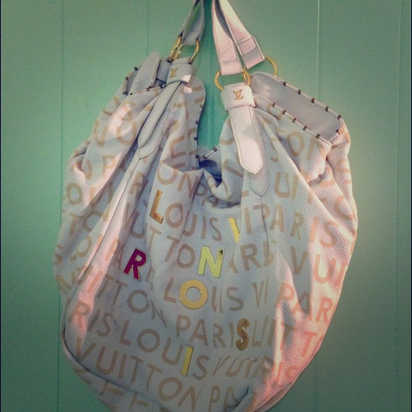 oversized white bag monogram