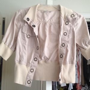 Tan cover up jacket