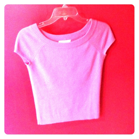 Cashmere short sleeves sweater