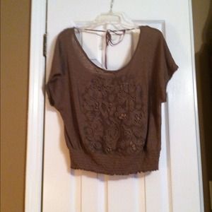 NWOT free people brown top