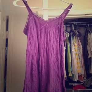 Purple sparkly cami