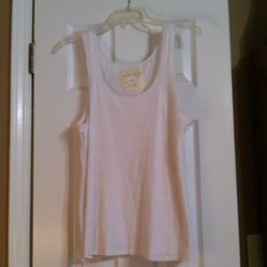 Free people white detailed tank