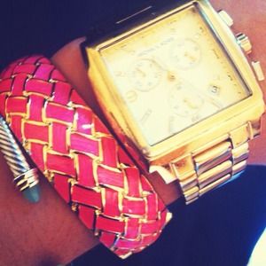 Lilly Pulitzer Pink&Gold Basket Case Bangle