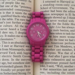 pink watch