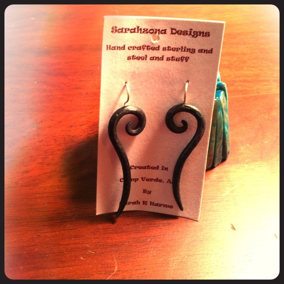 Hand Crafted Steel Earrings