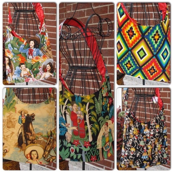 Mexican day of the dead cross body bag purse