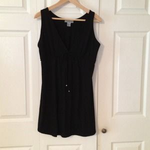 Black beach cover up.