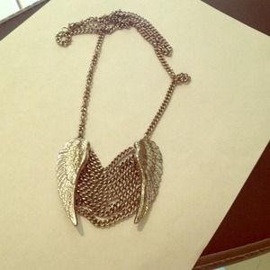 silver wings chain necklace from Forever 21