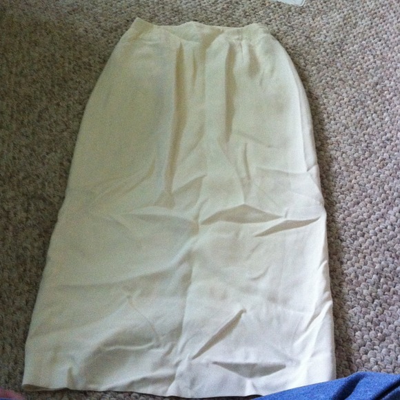 Mid shin high waisted skirt