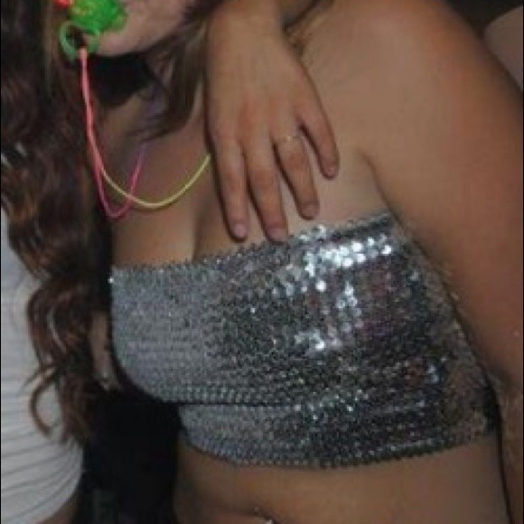 Sequin Rave Bandeau 💋 - Picture 2 of 2