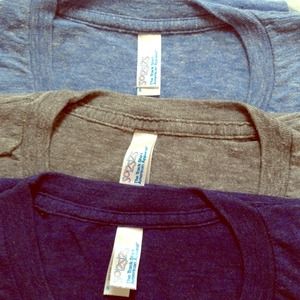 Three American Apparel t-shirts