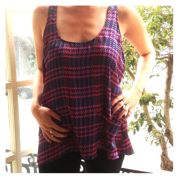 Multicolored Plaid Tanktop