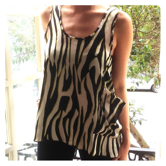 Zebra Print Tank Top