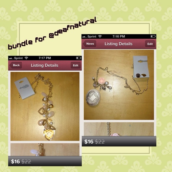Heart and locket necklaces!